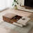 Sankey No-Assembly Required, 51.18‘’-82.67‘’ Extendable Solid Wood Coffee Table With 2 Drawers, 4 Hidden Storges-916419354