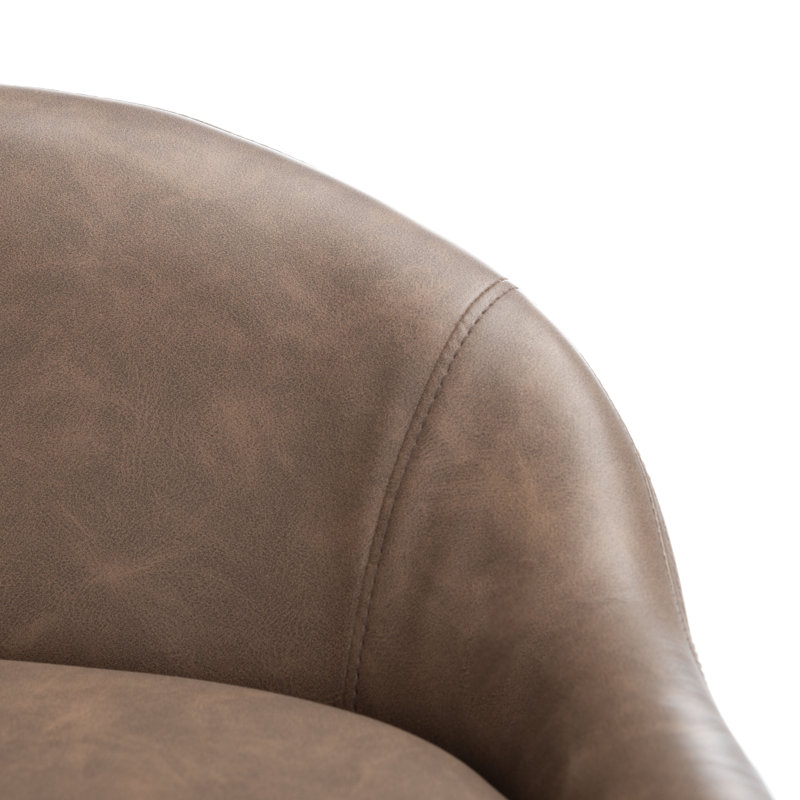 Hallam Upholstered Counter Stool with Metal Frame, Saddle