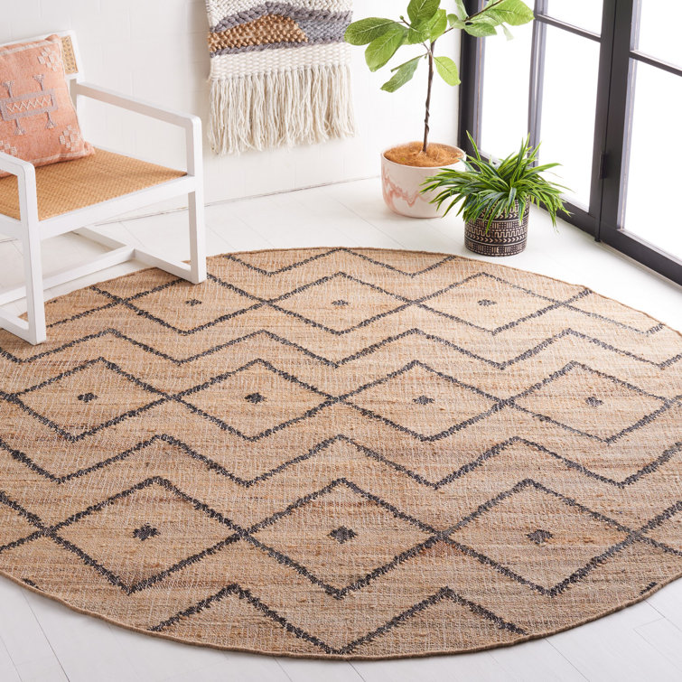 Hawes Hand Loomed Jute, Cotton Geometric Rug