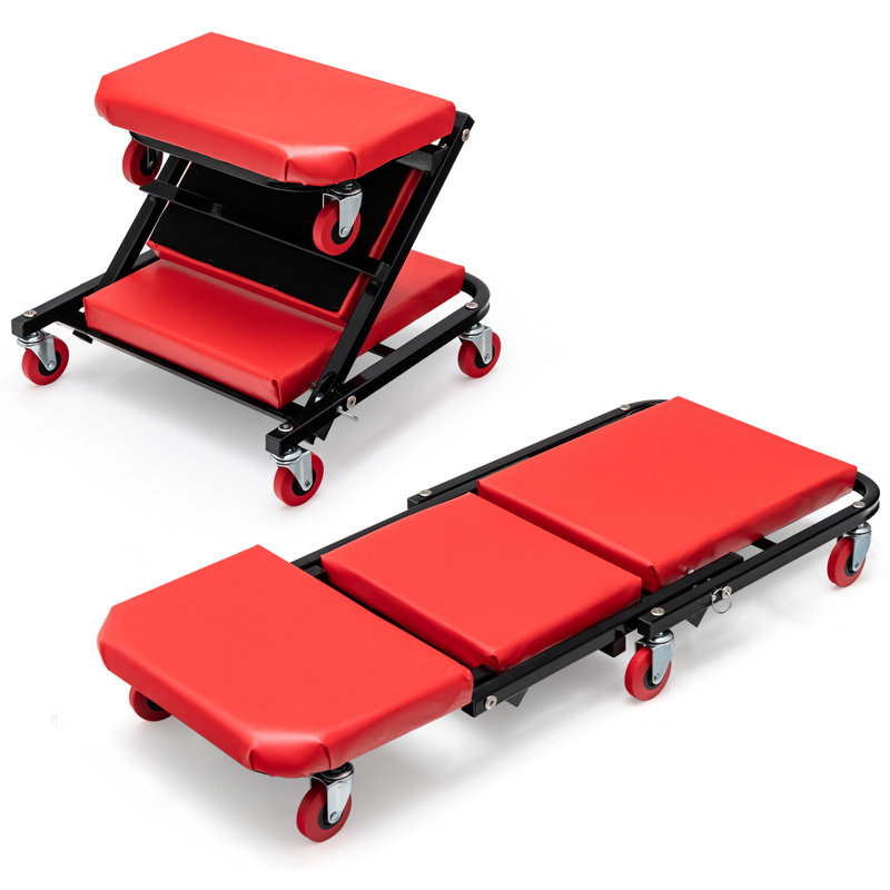 Ergonomic Industrial Stool with Footrest