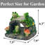 Decorative Frog Downspout Extension Statue for 3x4 Inch Gutter Splash Block Outdoor Lawn Patio Ornament