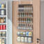 JKsmart Spice Rack Organizer 6-Tier Wall Mounted & Over the Door Spice Racks for Kitchen Pantry Bathroom,Two Size, Large Capacity, Silver