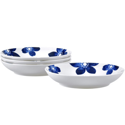 Noritake Sandefjord Set Of 4 Pasta Bowls, 9-1/2", 35 Oz.