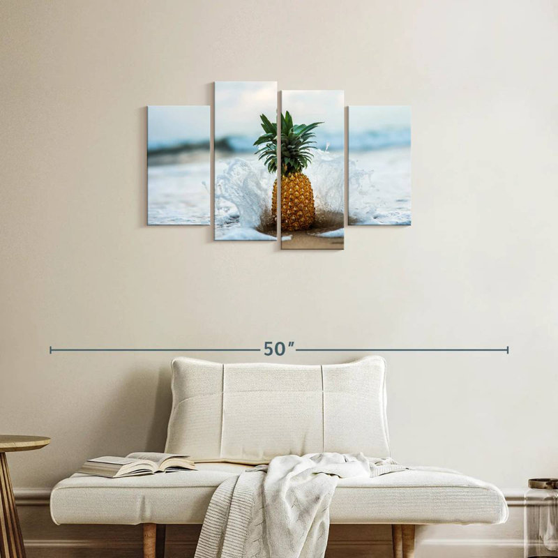 Yarlin Pineapple Splash, 22" H x 36" W