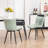 Jimma Faux Leather Upholstered Wingback Dining Chair with Iron Legs-201034825