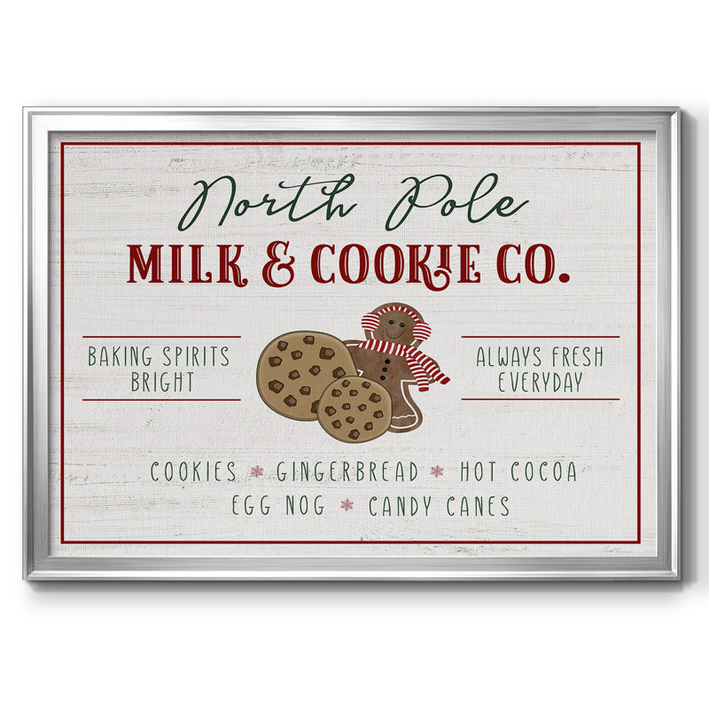 Milk and Cookie, toile tendue avec châssis co-encadrée, Argent, H 26 po x l 38 po x P 1,5 po