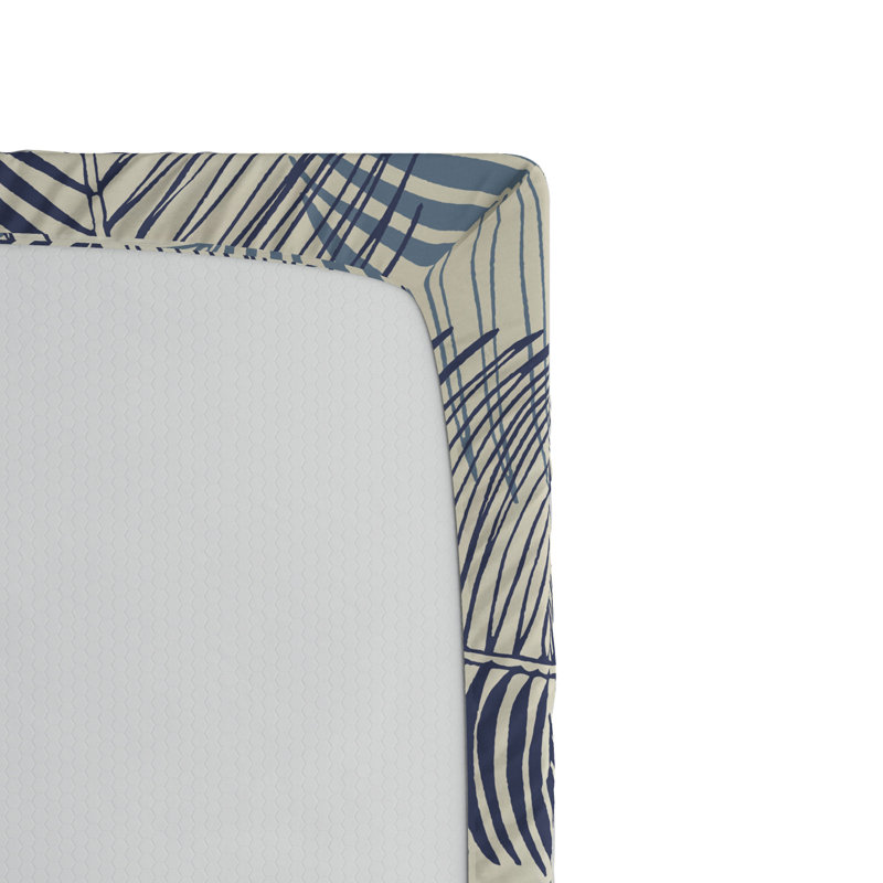 Microfiber Floral Fitted Sheet, Full Fitted Sheet