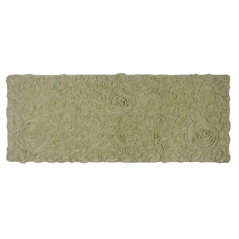 Tapis pour salle de bain Schoenberger, L 54 po x l 21 po, Vert
