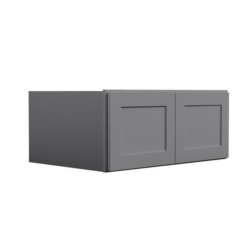 Armoire murale de style Shaker gris prêt à assembler 30 po x 24 po x H 15 po Homeibro Cozy Design, Shaker Greystone