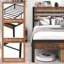 Base de lit pour lit plateforme en métal 17 Stories