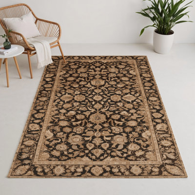 Tapis d'intérieur et d'extérieur persan beige