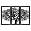 Élégant accessoire mural en métal noir élégant, 40,6 po x 26,0 po | Fabrication 100% métal, épaisseur: 0,05 pouce | Décoration moderne, design durable et élégant pour le salon, le bureau ou le vestibule