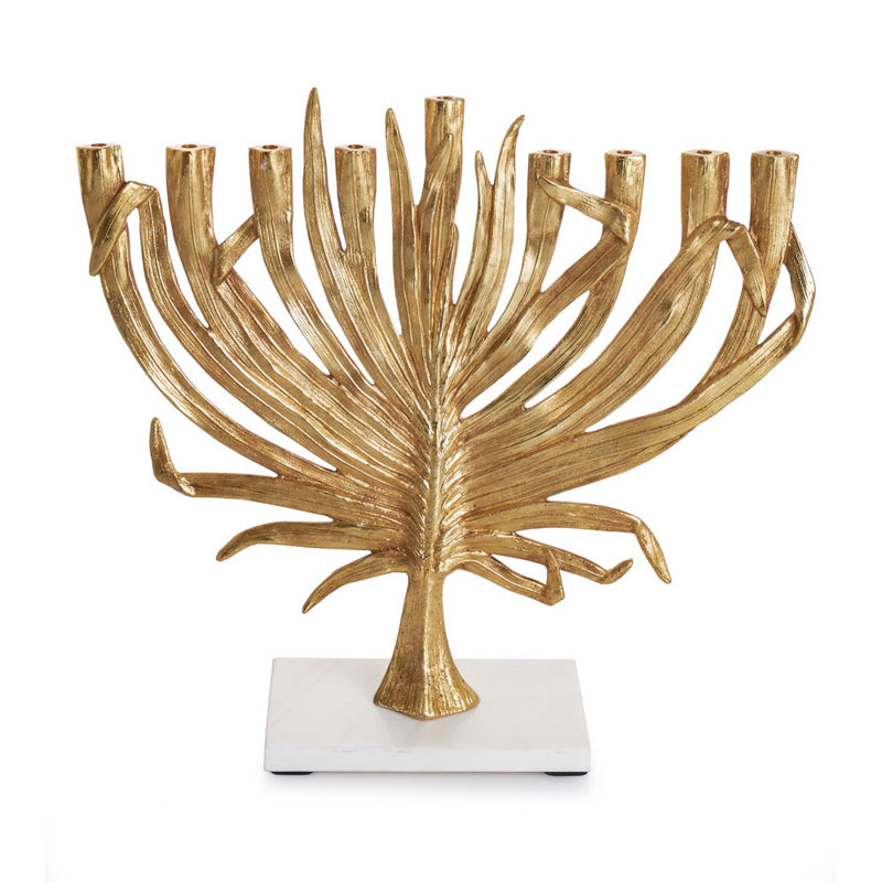 Palm Menorah, Gold