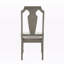 Chaise d'appoint Fenestra en lin beige et chêne vieilli (ensemble de 2)