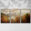 Photographie, étude de la brume d'automne, reproduction sur toile 3 pièces-1368776663-1368776657