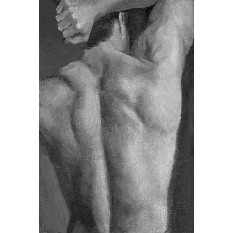 Masculin nu II, H 36 po x l 24 po