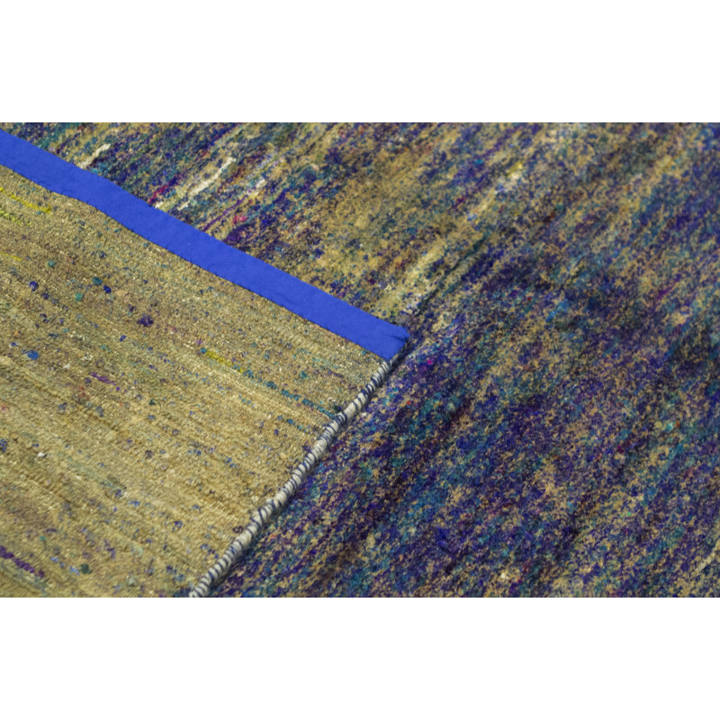 Hand-Knotted High-Quality Blue Area Rug