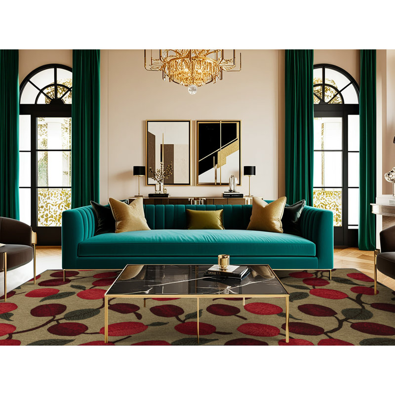  Tapis lavable Jujube, Rond 3 pi