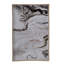 Ensemble de 2 plateaux en plastique avec motifs en marbre blanc et accents dorés, plateaux gigognes décoratifs pour le service-27276024