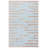 Amauria Hand Woven Wool/Jute/Cotton Abstract Rug in Blue/Natural-1979983100