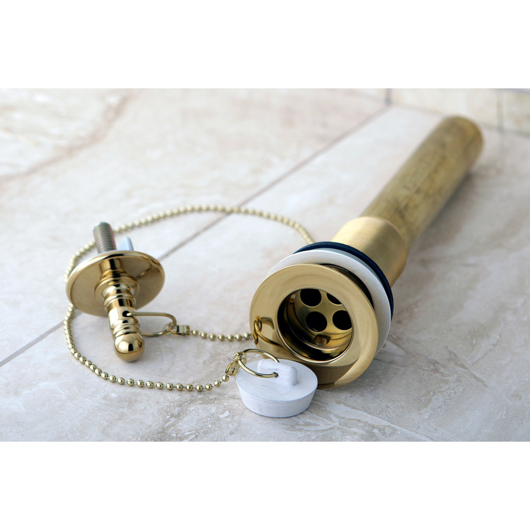 Kingston Brass Vintage Brass Chain and Plug Bathroom Sink Drain with Overflow, 20 Gauge Kingston Brass 