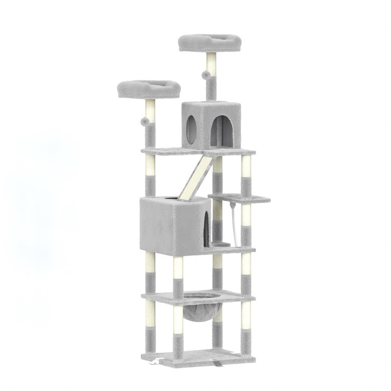 Cat Tree 208cm H Cat Tree, Light Grey