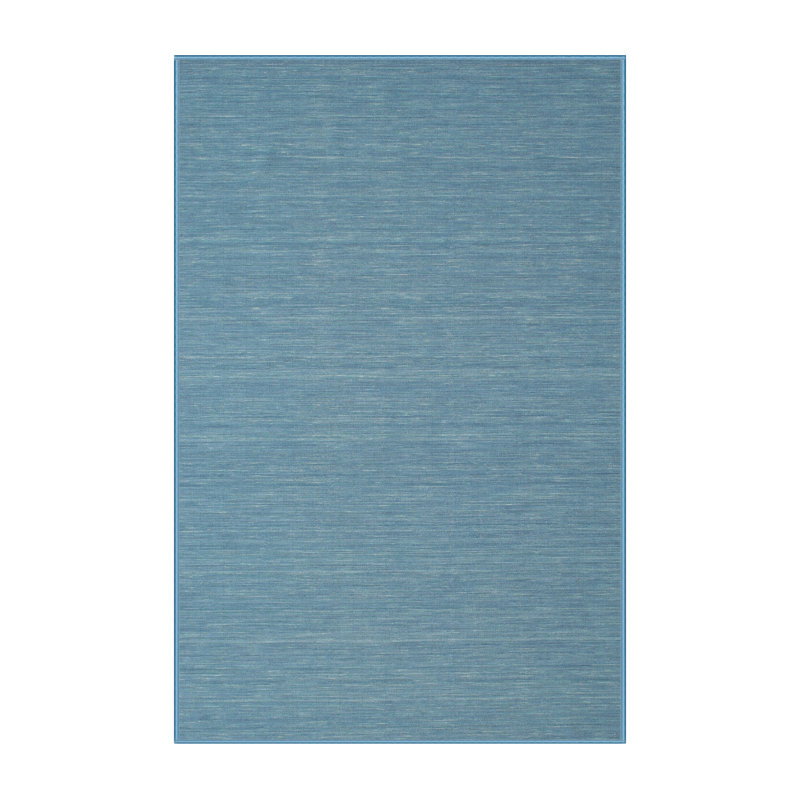 Tapis gris/bleu zone contemporaine, Rectangle 5 pi x 8 pi