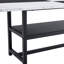 Ensemble de table et de chaises 71,7 po x 35,4 po avec table de rangement épissée avec fonction de rangement au milieu des pieds de la table.-63819227-63819221