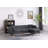 86.5"W Dark Gray Fabric Sectional Sofa Chaise