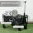 36.6'' H x 19.7'' W Utility Cart with Wheels