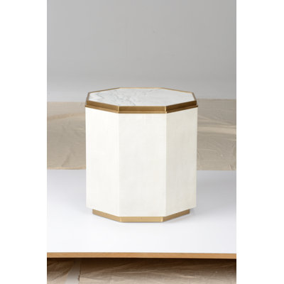 Marble Top End Table