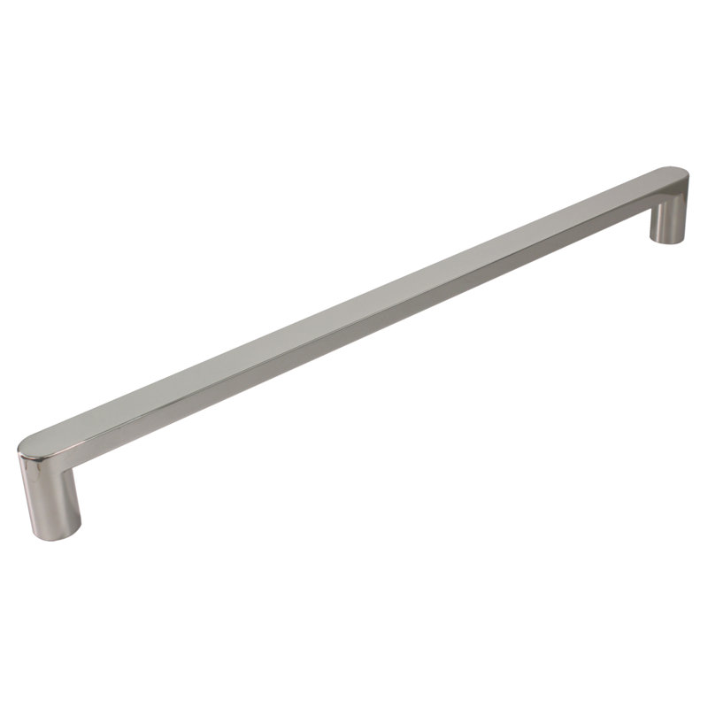 44'' - 48'' W x 76'' H Pivot Semi-Frameless Shower Door with Clear Glass, Brushed Stainless