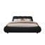 Lit élégant pour appartement, chambre d'amis, lit plateforme pour chambre à coucher, lit plateforme tapissier, lit à structure en bois avec dossier rembourré surdimensionné-2011910871-2011910868