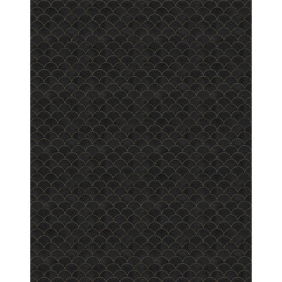Art Deco Scallop Wallpaper