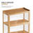 4-Tier Display Cabinet With Flip Up Door, Curio Cabinet Collection Display Shelf Showcase Bookcase-253445820