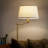 Caden Brass 62" Mid-Century Modern Extendable LED Floor Lamp With Fabric Drum Shade-555392106
