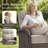 Arbor Swivel Glider Patio Chairs With Side Table, Luxury 6" Water-Resistant Olefin Cushions Outdoor Wicker Chairs For Porch & Backyard-698787233