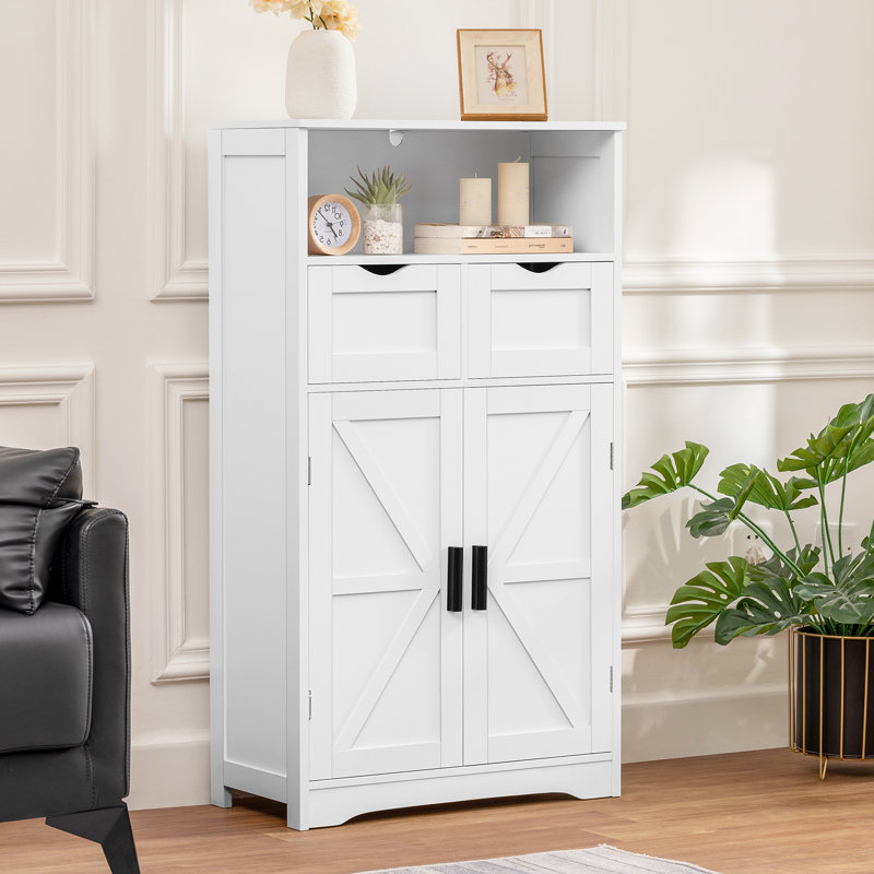 Storage Cabinet, Bathroom Cabinet, Accent Cabinet, White