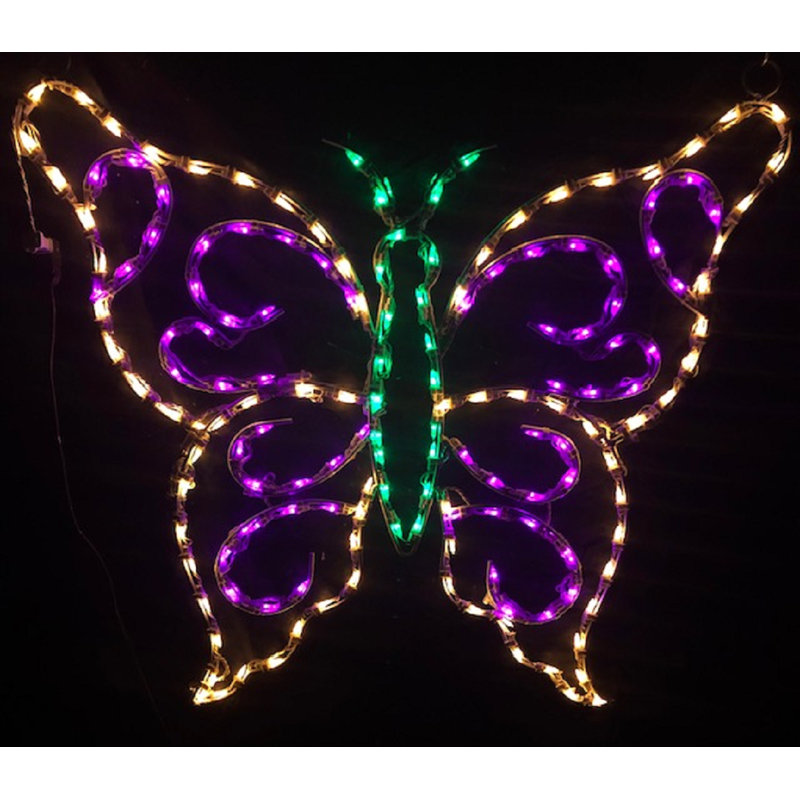 Hanging Butterfly Spring Holiday Lighted Display
