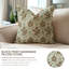 Housse de coussin à motif floral imprimé à la main Fabividine, brun, Vishal-108106783-108106781