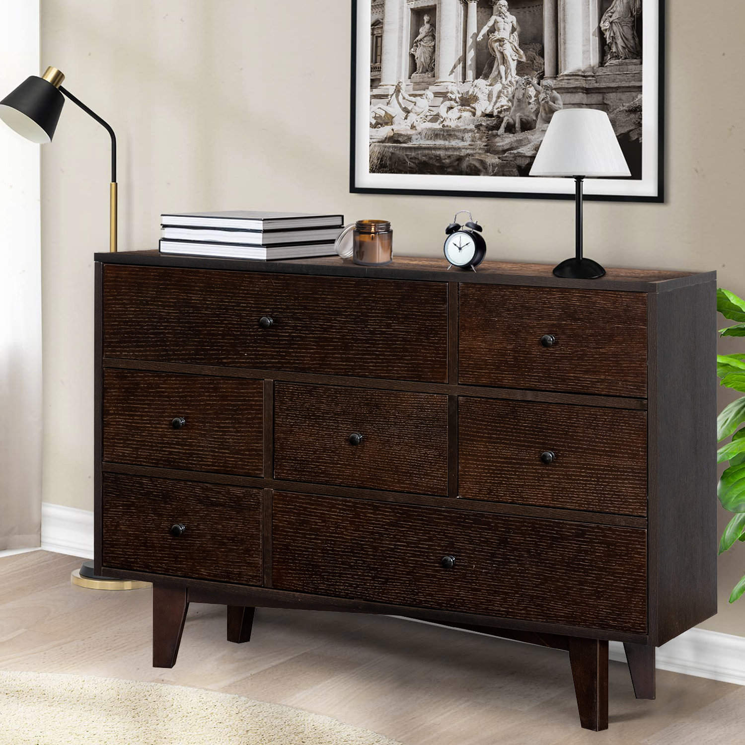 Corrigan Studio® Frenchboro Mid-Century 7-Drawer Dresser | Wayfair