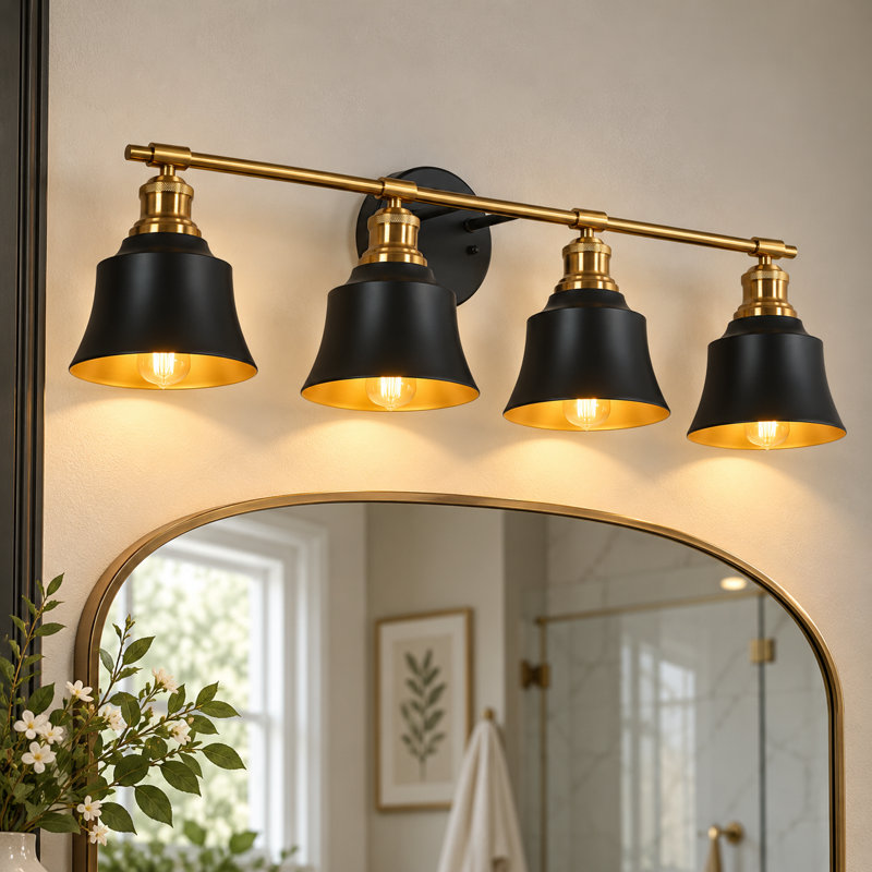 Dimmable 3-Light Bathroom Vanity Light, 4