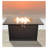 43" Smoked Glass Metal Rectangle Fire Pit-736711510
