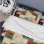 Ensemble de housse de couette en microfibre jaune et bleu sarcelle Natural Tones-1153374663