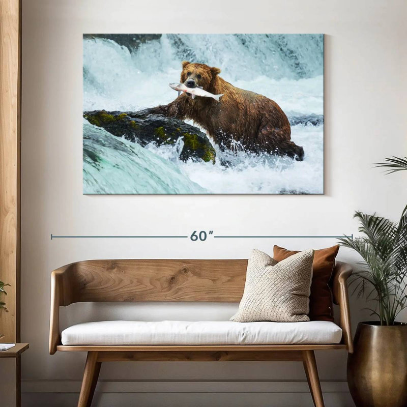 Pêche à l'ours simple, H 32 po x l 48 po