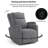 Naela 29.1'' Wide Modern and Soft Upholstered Swivel and Rocker Power Recliner (Set of 2)-1915127258
