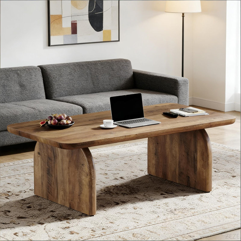 Table à thé de style moderne, table basse spacieuse, table d'ordinateur