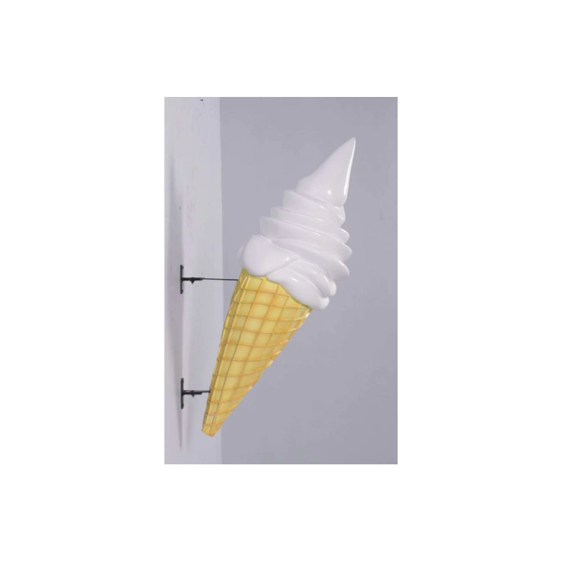 Statue suspendue surdimensionnée de crème glacée à la vanille Jadeveon