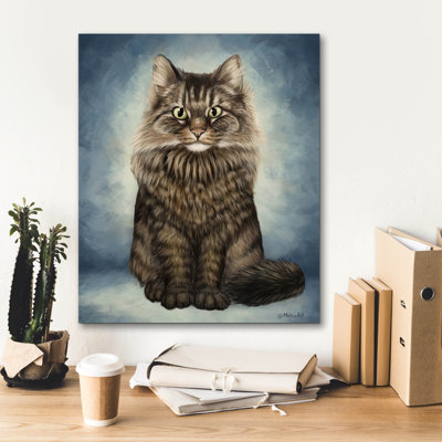 Epic Graffiti 'Cat Portrait' by Mehu Art Canvas Wall Art