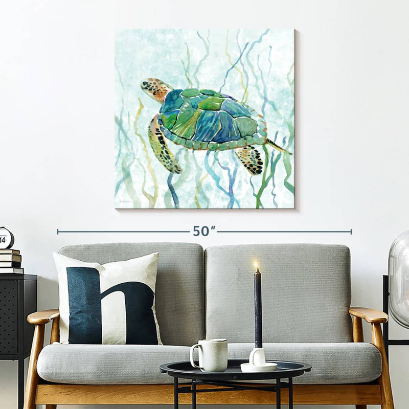 Brampt Sea Turtle Swim II, 30" H x 30" W